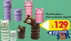 FLY AKORDİYON KALEM ÇANTASI FİGÜRLÜ